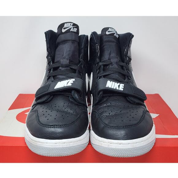 Jordan Legacy 312 BLACK WHITE AV3922-001 Size 11 WORN - Picture 2 of 8